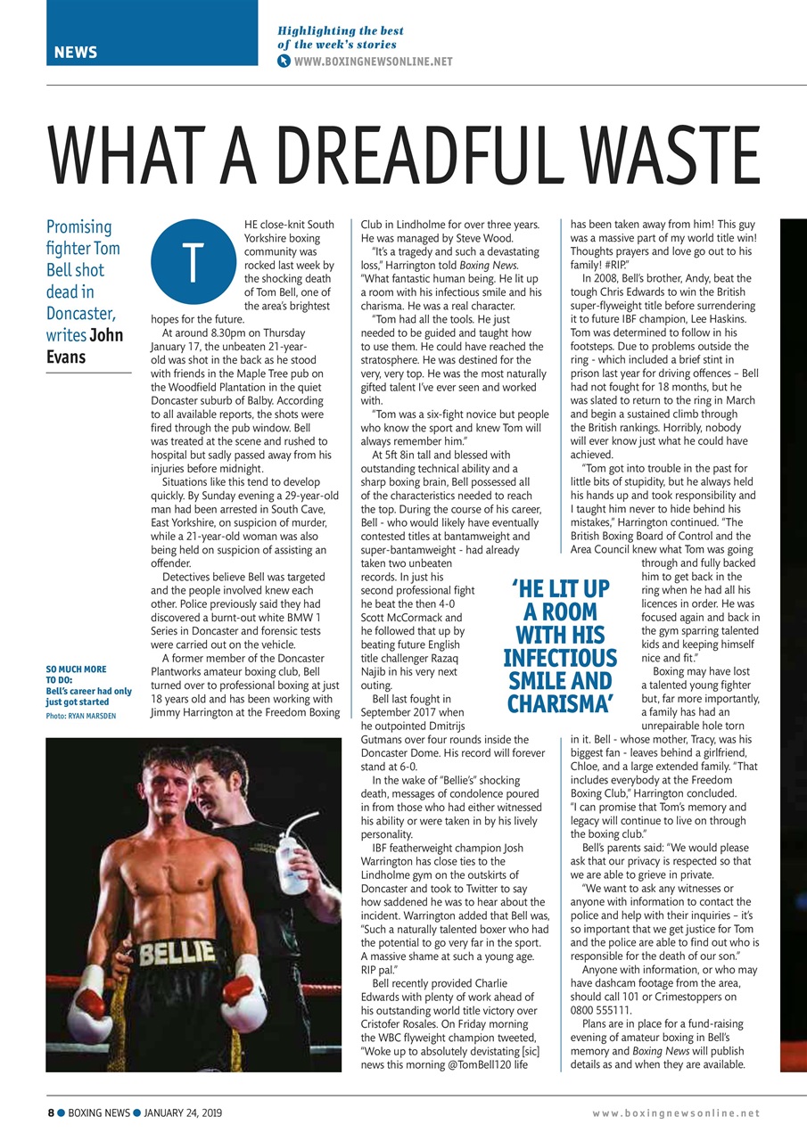 Boxing News Preview Pages