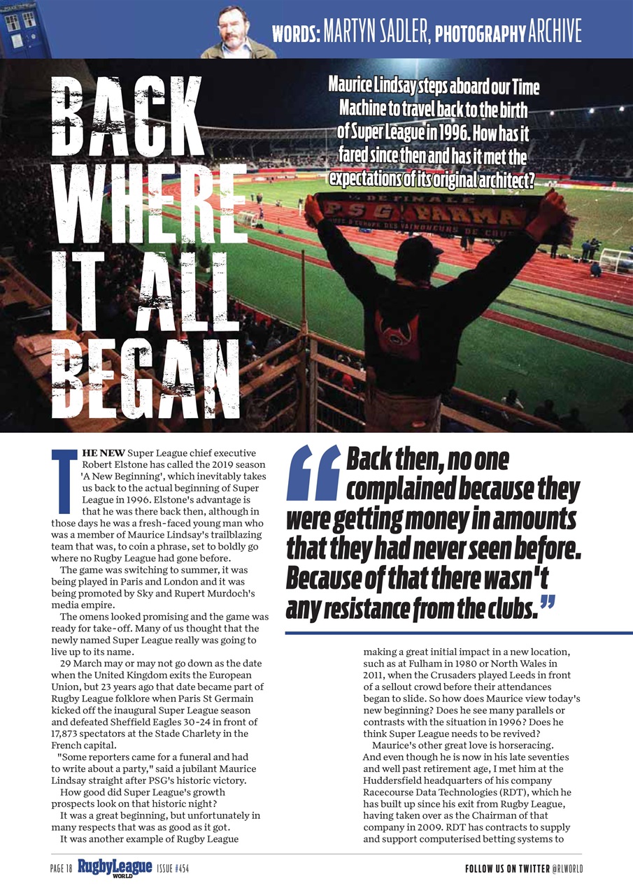Rugby League World Preview Pages
