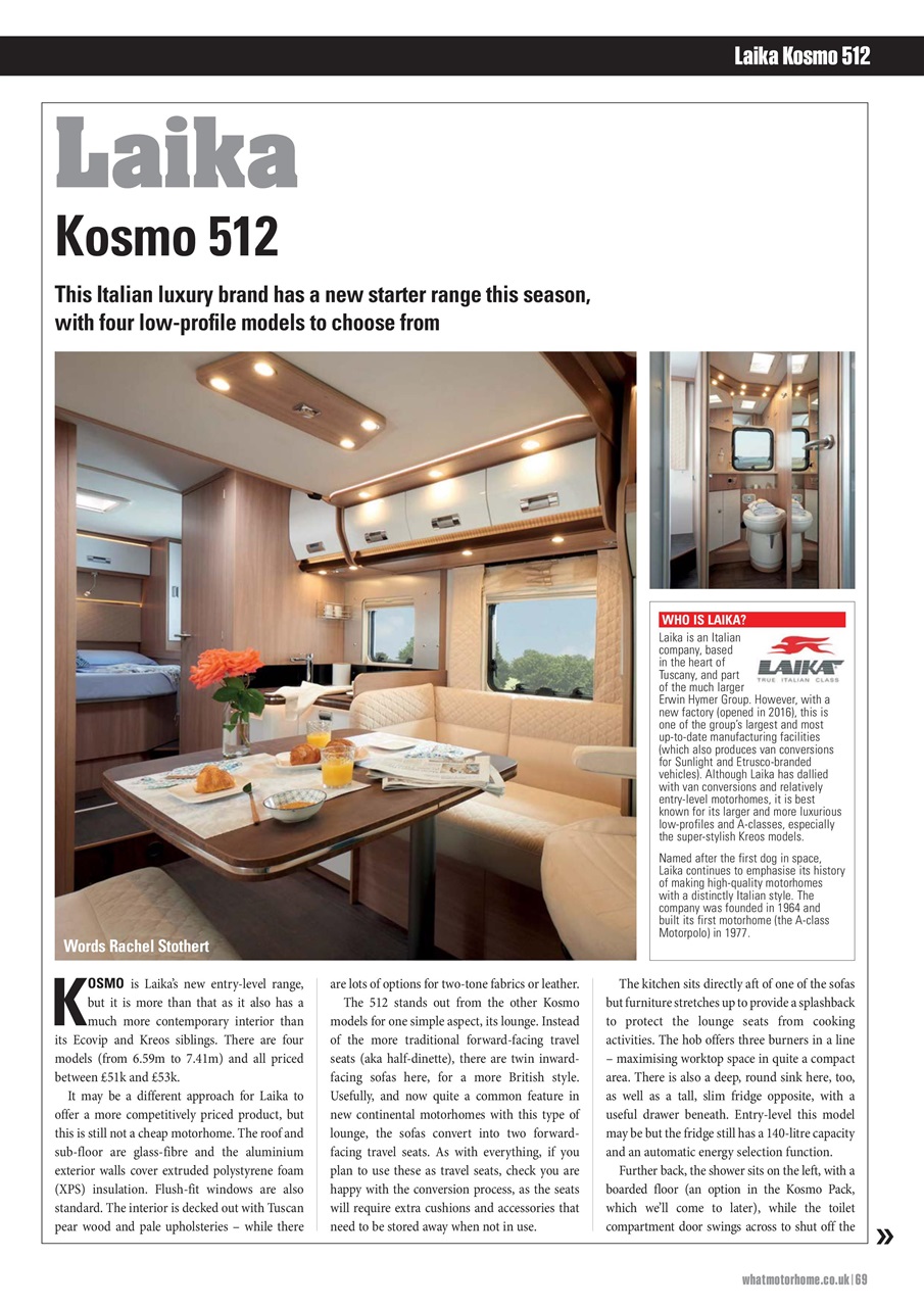 What Motorhome magazine Preview Pages