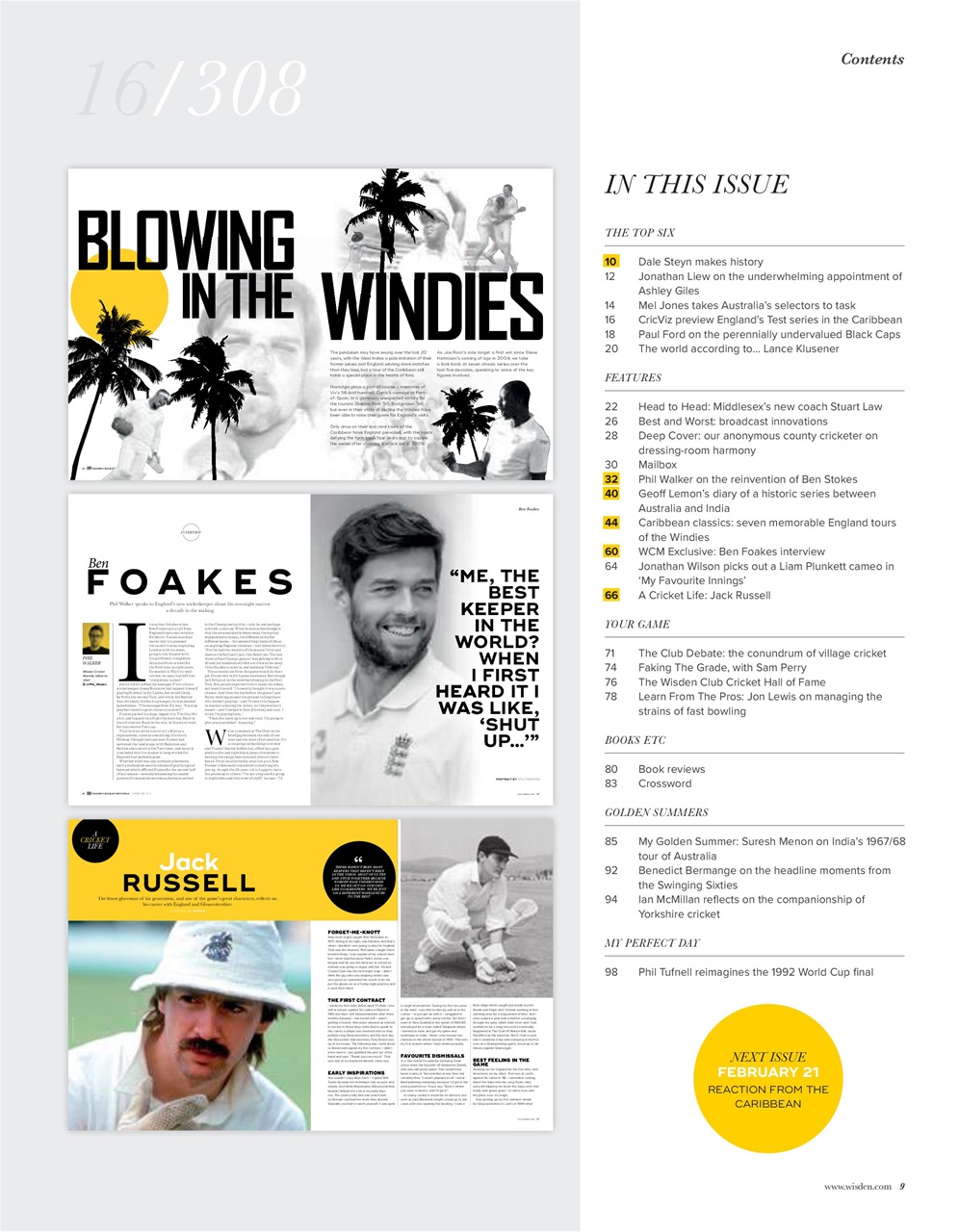 Wisden Cricket Monthly Preview Pages