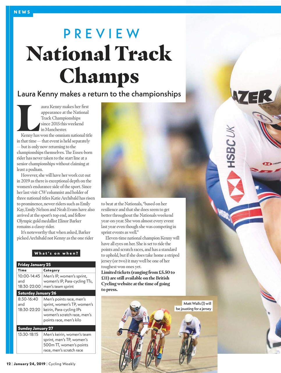 Cycling Weekly Preview Pages