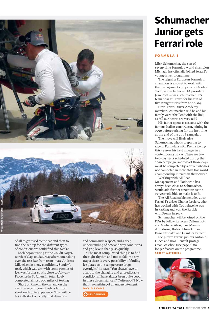 Autosport Preview Pages