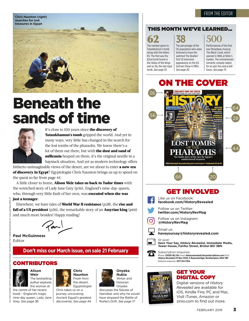 BBC History Revealed Magazine Preview Pages