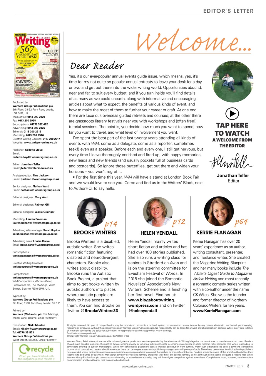 Writing Magazine Preview Pages