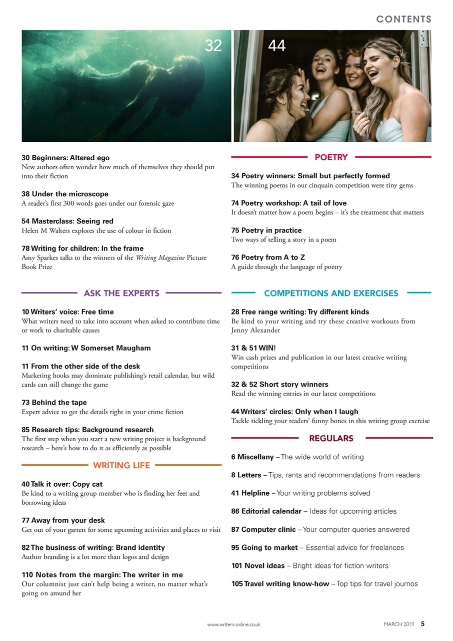 Writing Magazine Preview Pages