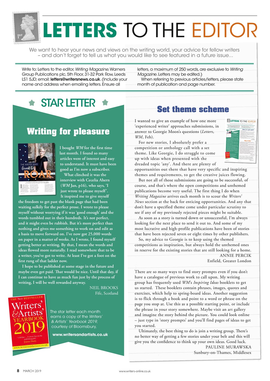 Writing Magazine Preview Pages