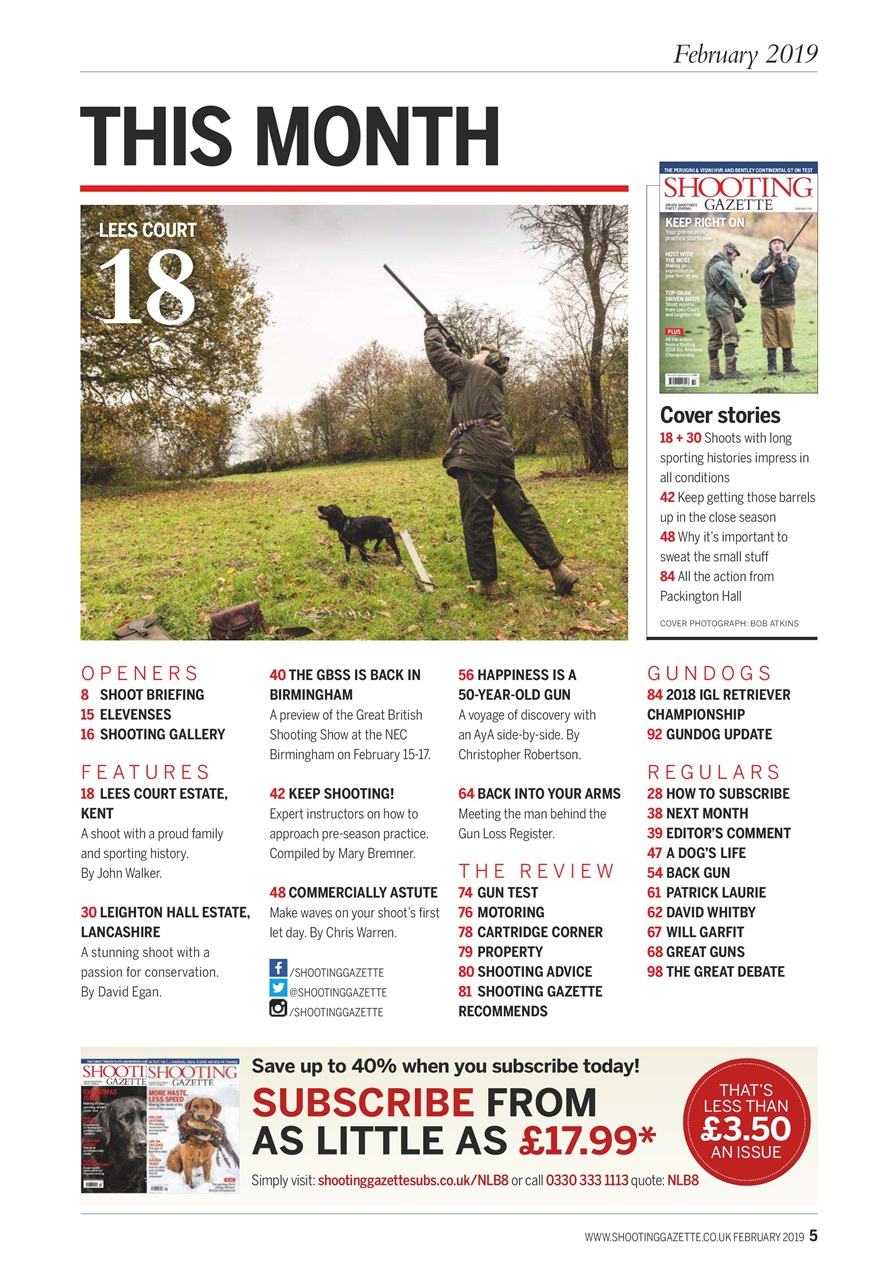 Shooting Gazette Preview Pages