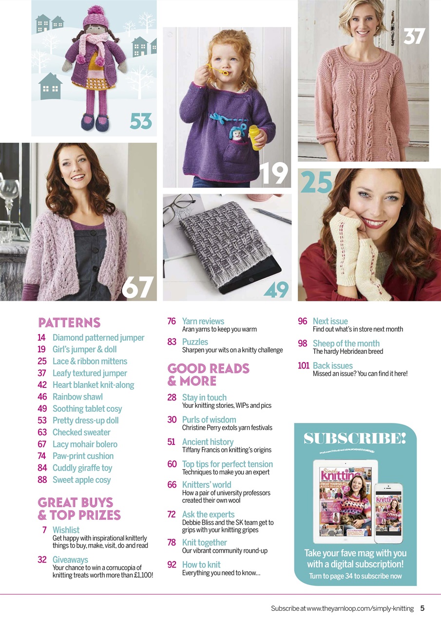 Simply Knitting Preview Pages