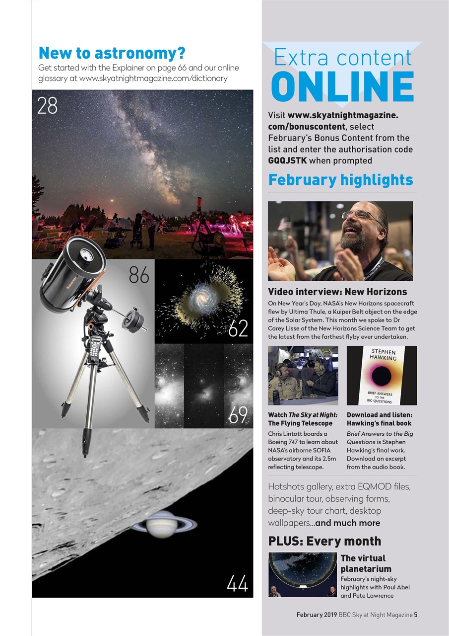 BBC Sky at Night Magazine Preview Pages