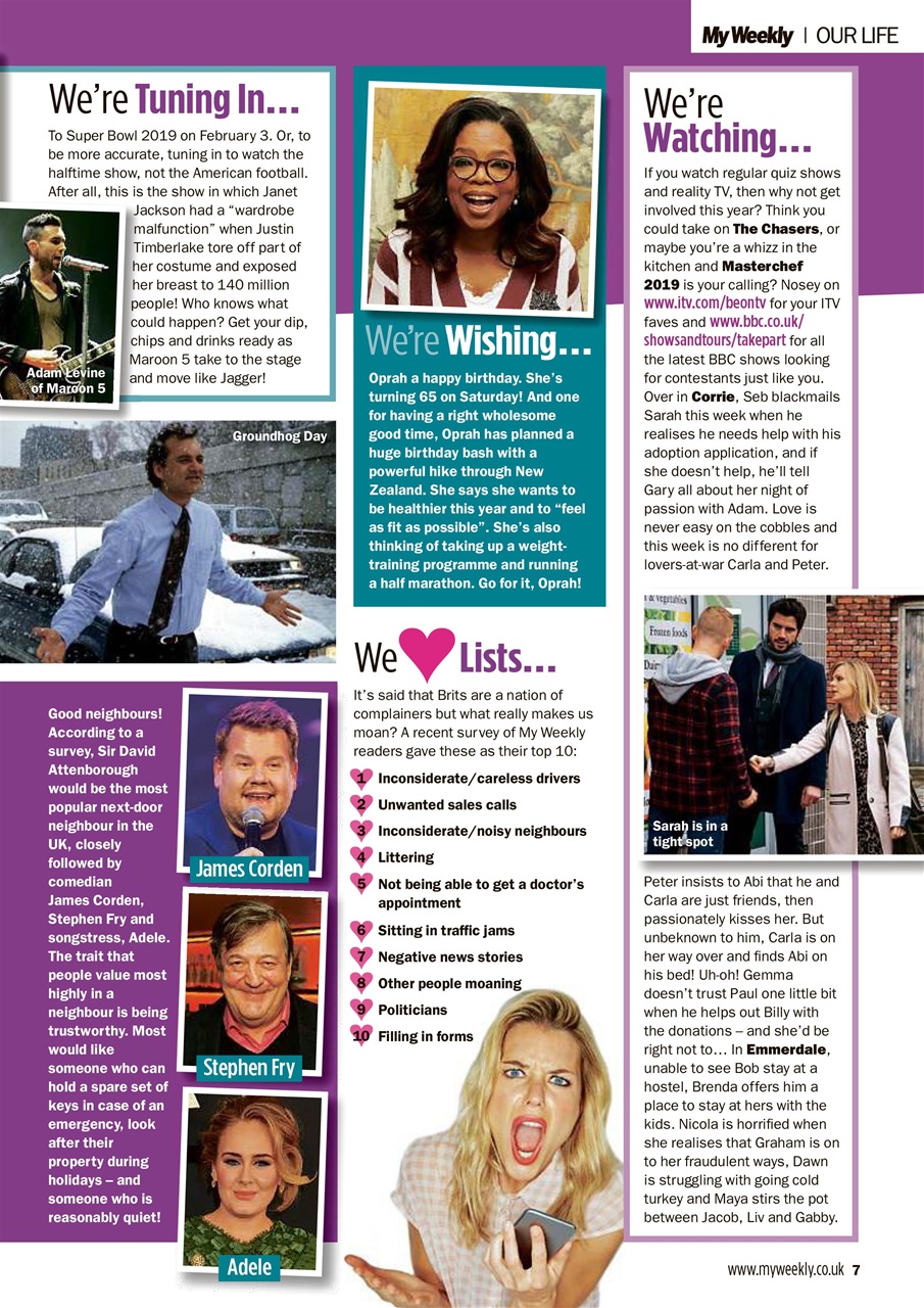 My Weekly Preview Pages