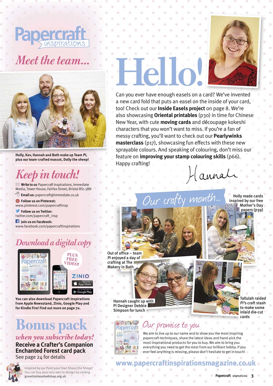 Papercraft Inspirations Preview Pages