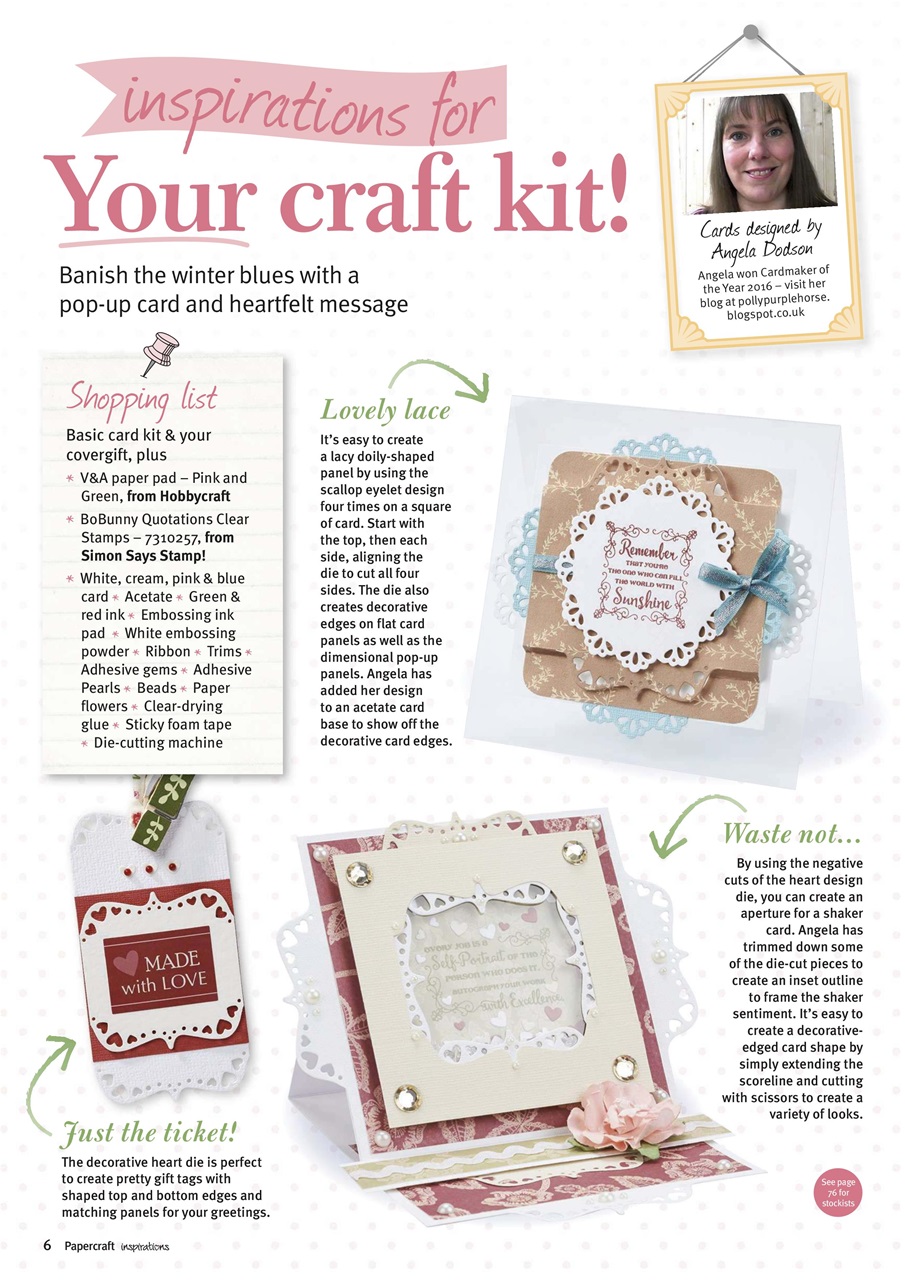 Papercraft Inspirations Preview Pages