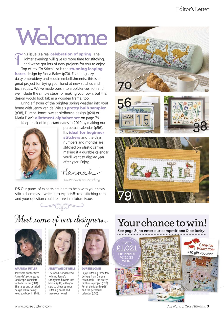 The World of Cross Stitching Preview Pages