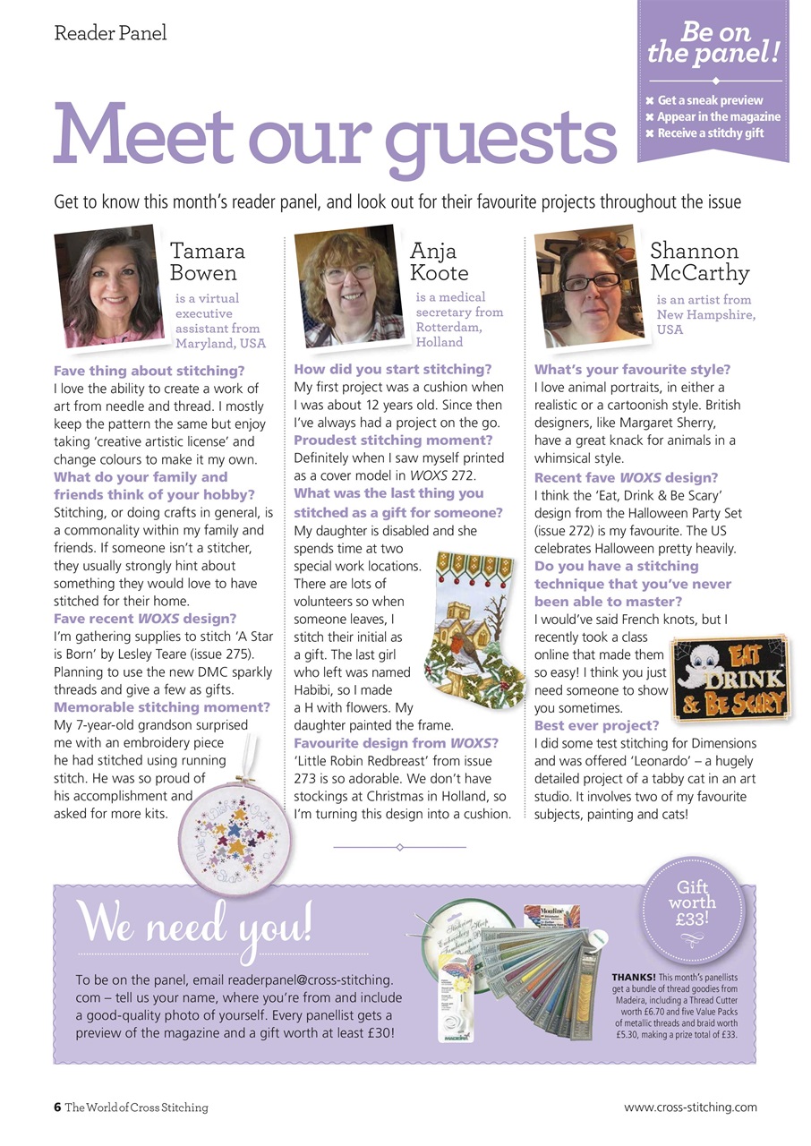 The World of Cross Stitching Preview Pages