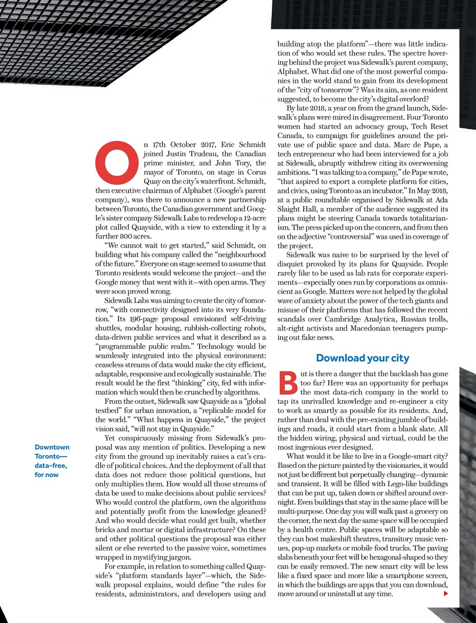 Prospect Magazine Preview Pages