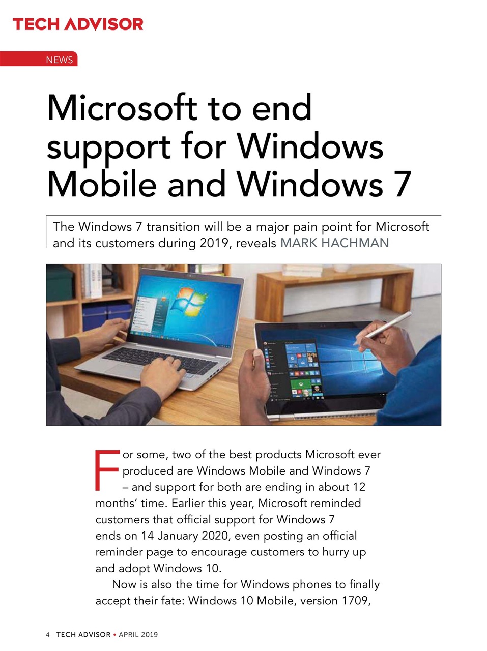 Tech Advisor Preview Pages