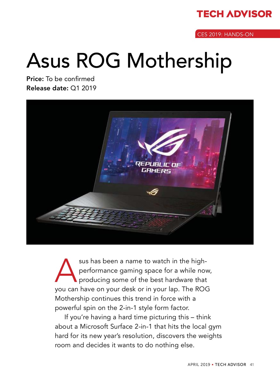 Tech Advisor Preview Pages