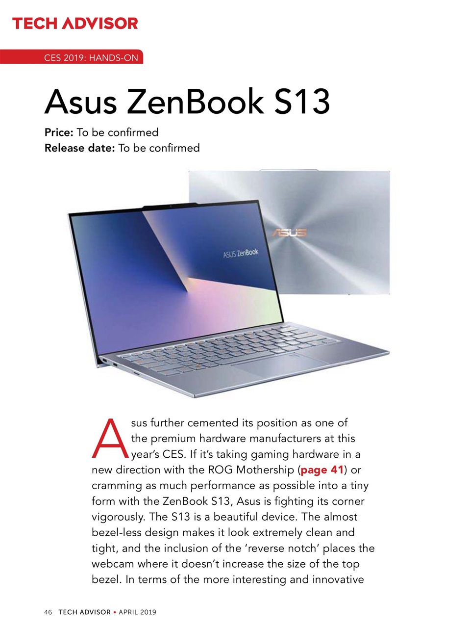 Tech Advisor Preview Pages