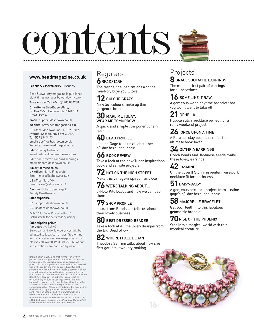 Bead & Jewellery Magazine Preview Pages