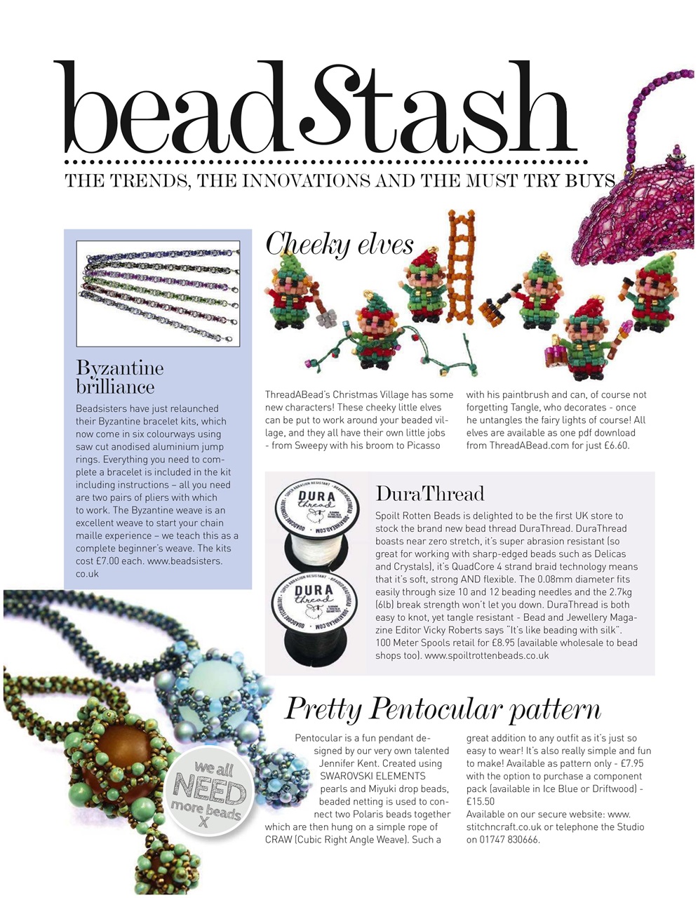 Bead & Jewellery Magazine Preview Pages
