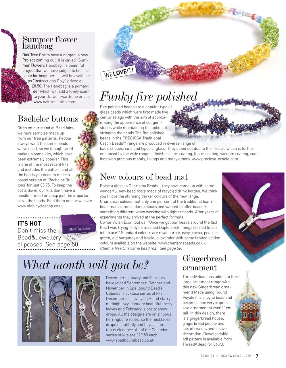 Bead & Jewellery Magazine Preview Pages