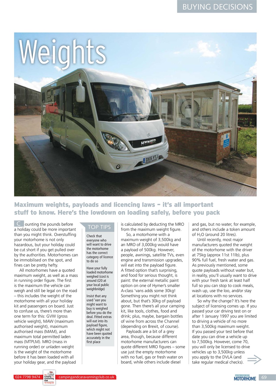 Buying Your Perfect Motorhome Preview Pages