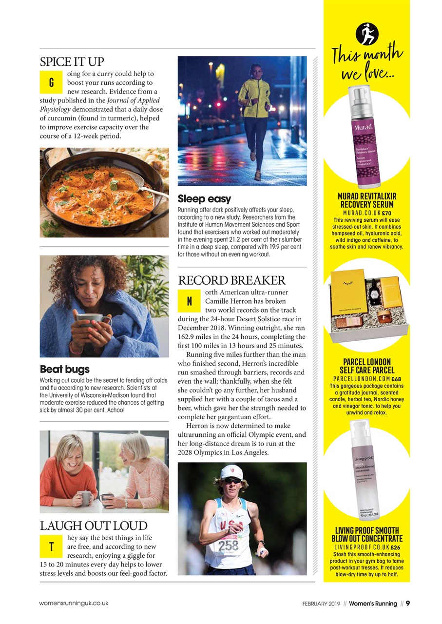 Women’s Running Preview Pages