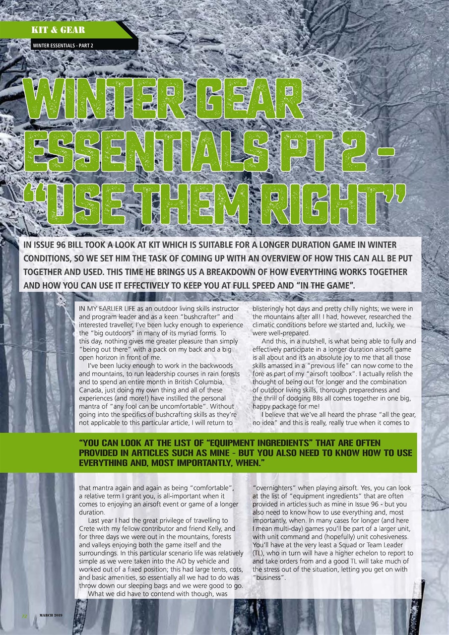 Airsoft Action Preview Pages