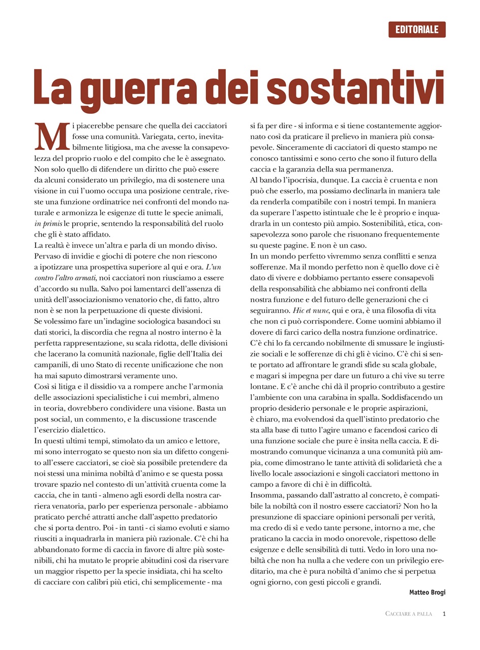 Caccia Magazine Preview Pages