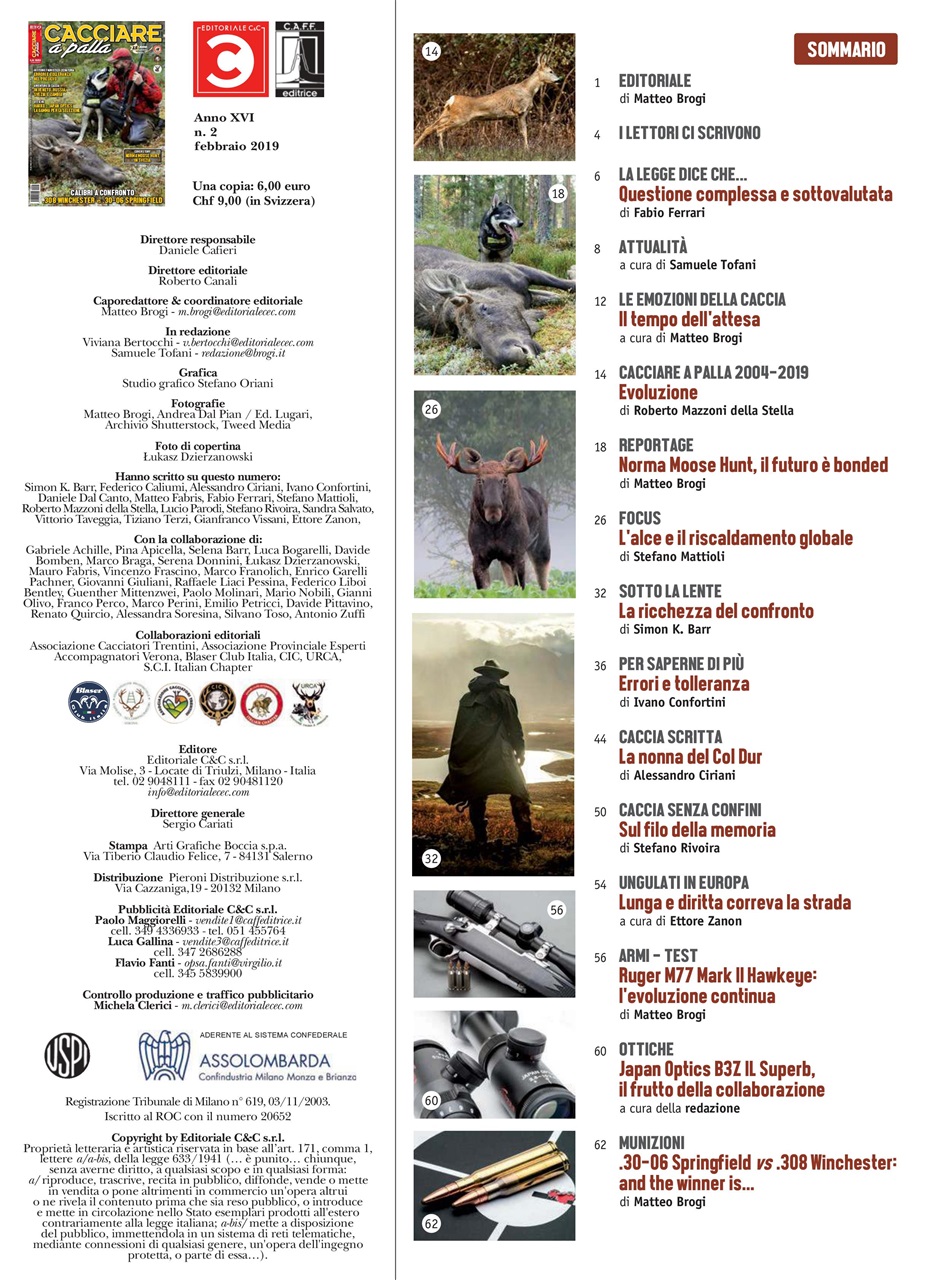 Caccia Magazine Preview Pages