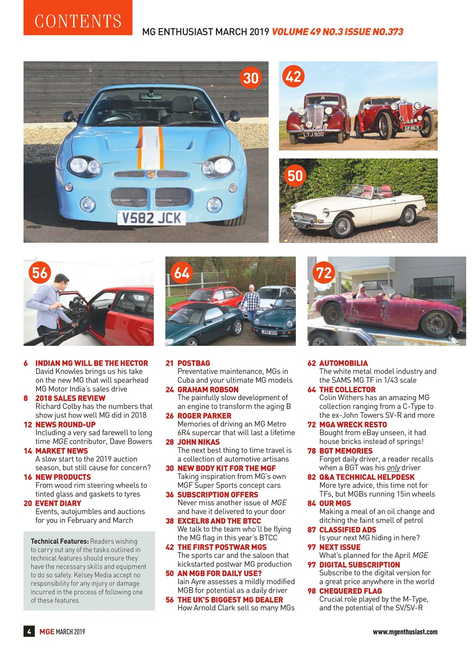 MG Enthusiast Preview Pages