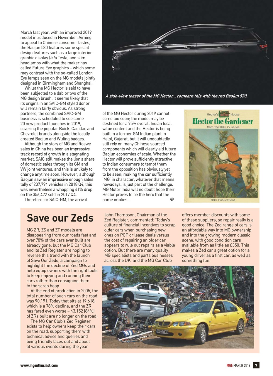 MG Enthusiast Preview Pages
