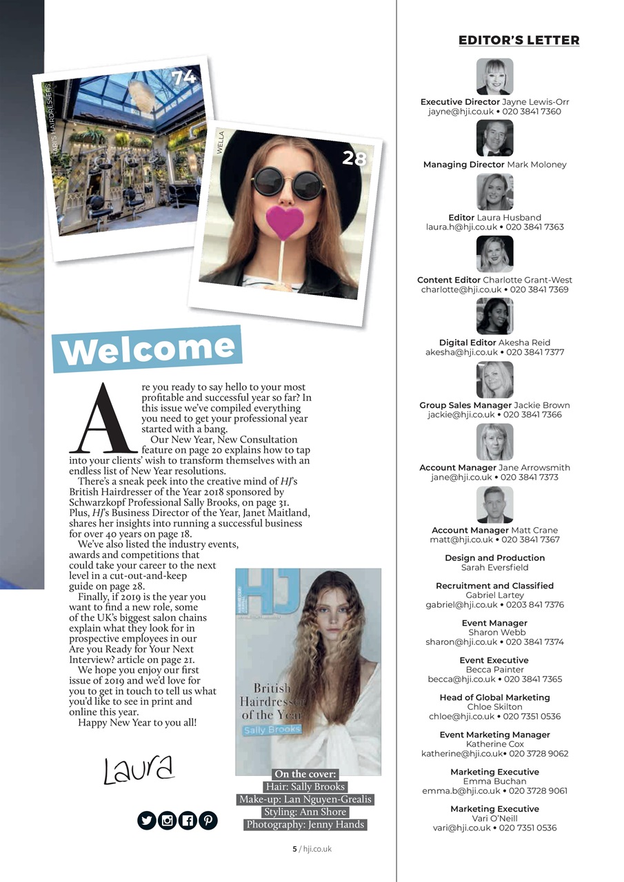 Hairdressers Journal Preview Pages