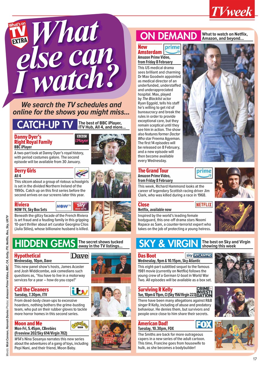 What's on TV Preview Pages