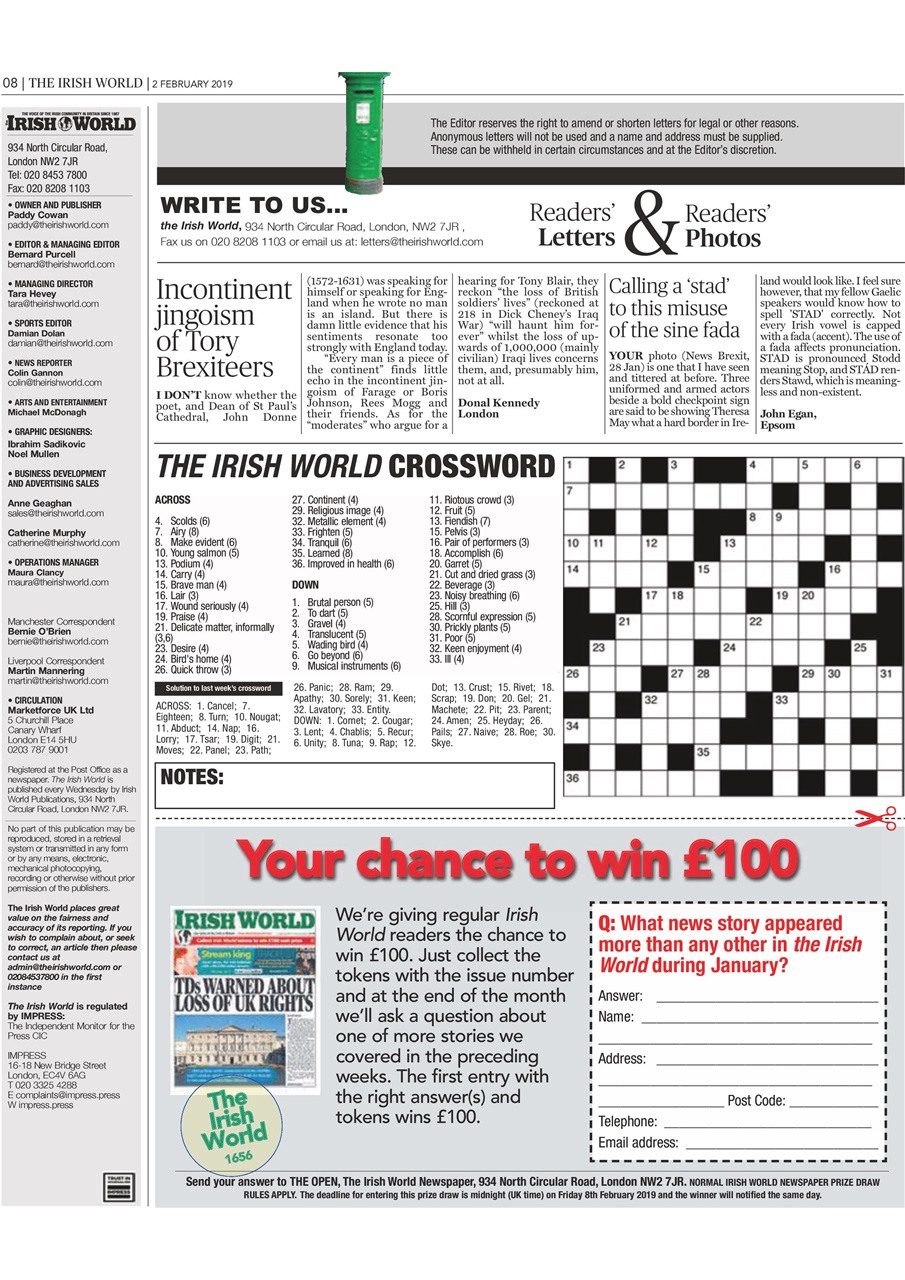 Irish World Preview Pages