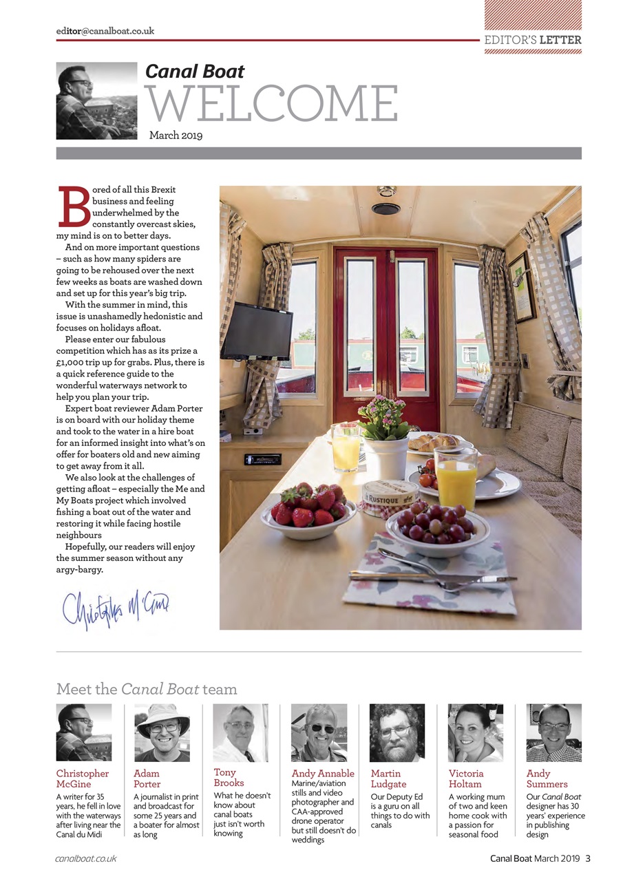 Canal Boat Preview Pages