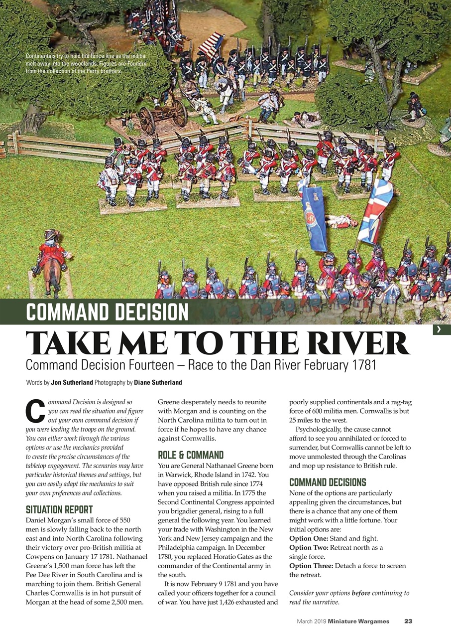 Miniature Wargames Preview Pages