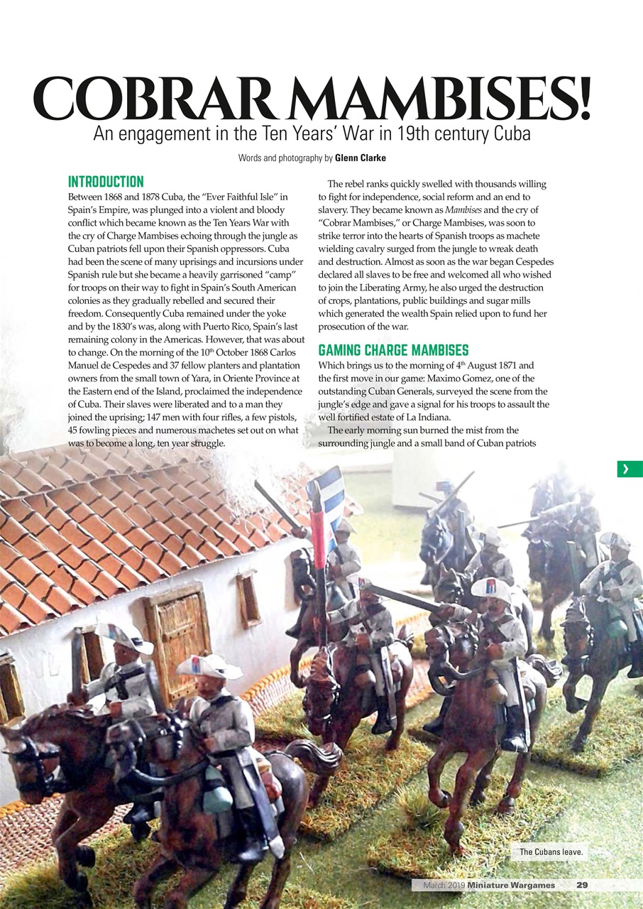 Miniature Wargames Preview Pages
