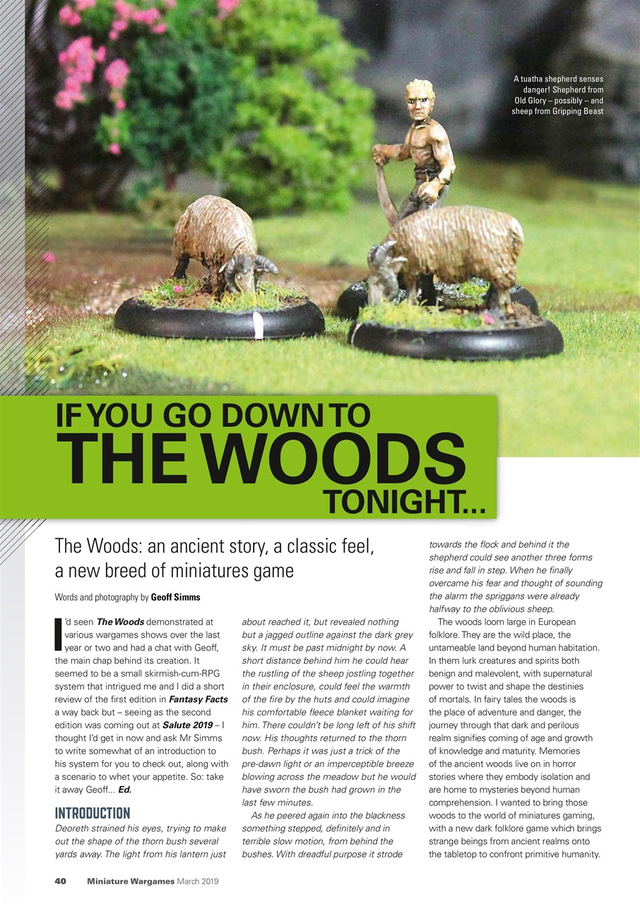 Miniature Wargames Preview Pages