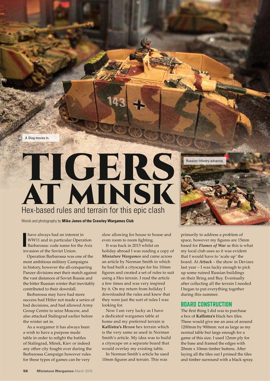 Miniature Wargames Preview Pages