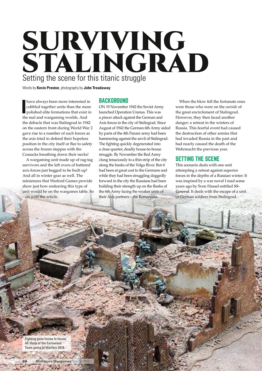 Miniature Wargames Preview Pages