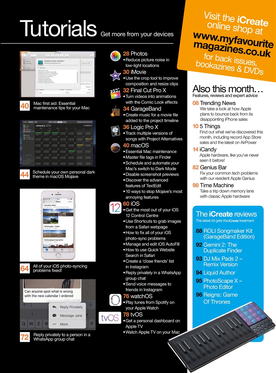 iCreate Preview Pages