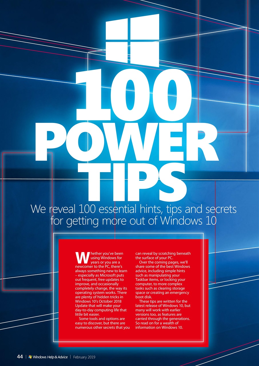 Windows Help & Advice Preview Pages
