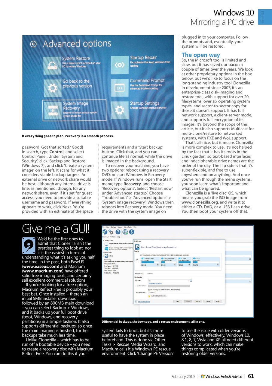 Windows Help & Advice Preview Pages