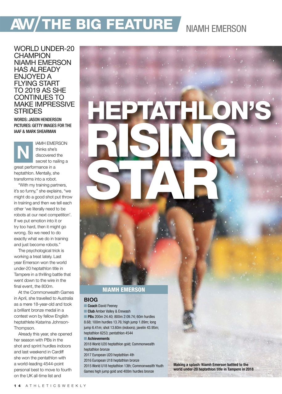 AW – Athletics Weekly Magazine Preview Pages