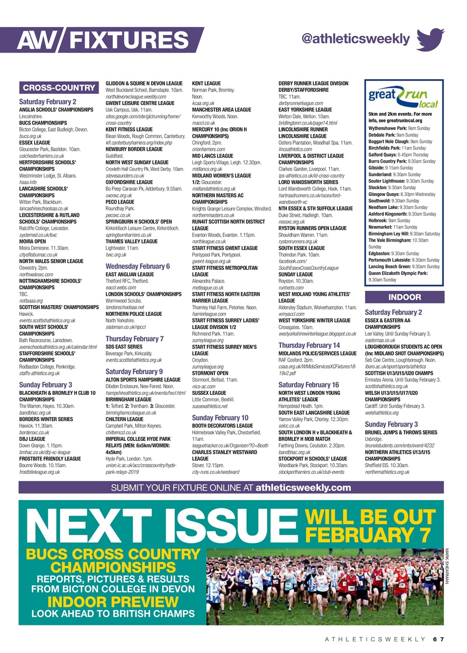 AW – Athletics Weekly Magazine Preview Pages