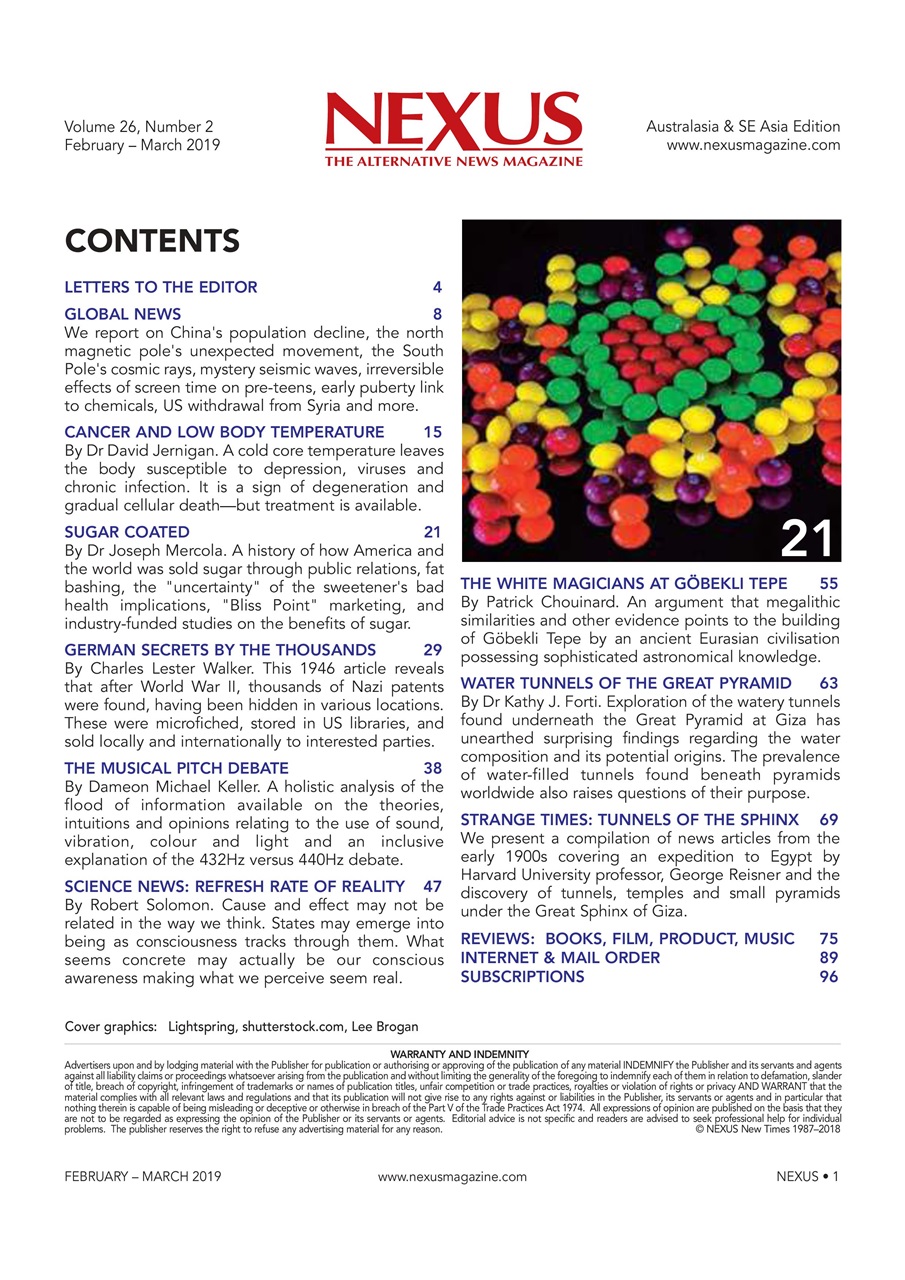 Nexus Magazine Preview Pages