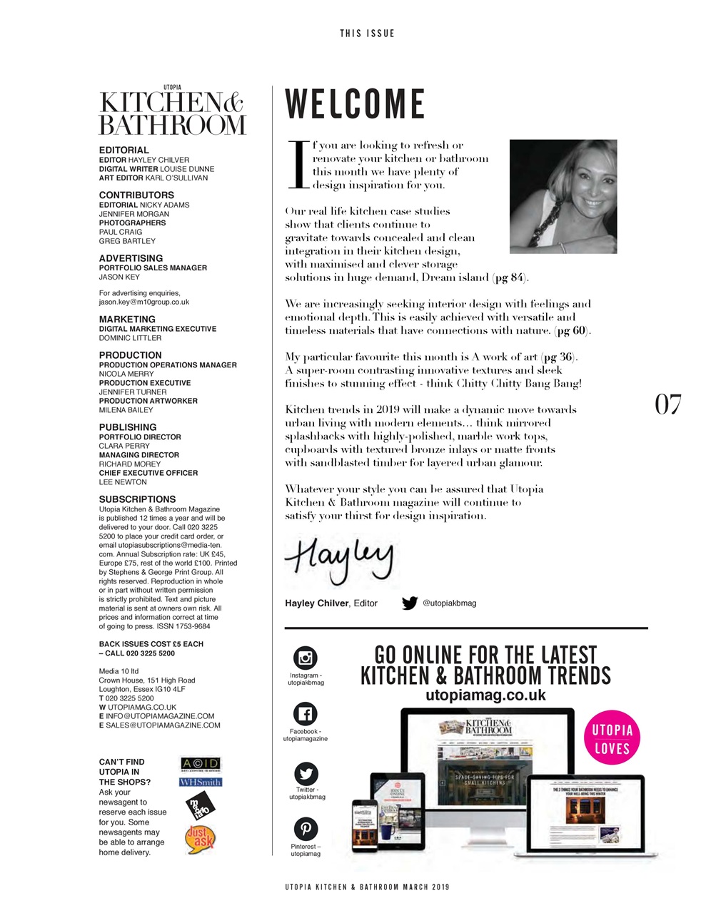 Utopia Kitchen & Bathroom Preview Pages