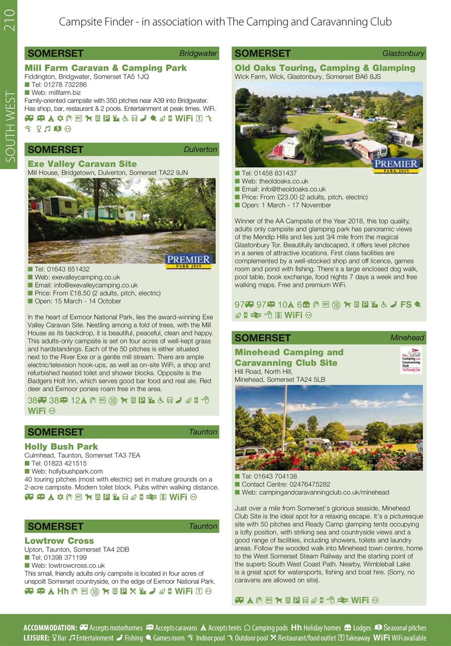 Campsite Finder Preview Pages