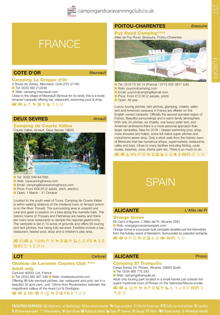 Campsite Finder Preview Pages